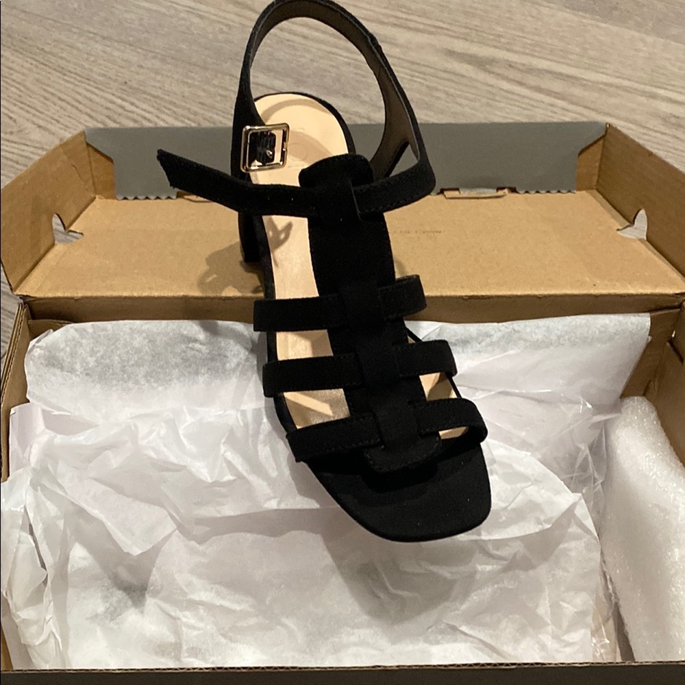 Elegant Black Strappy Sandals